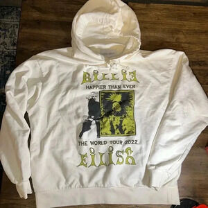 2022 Billie Eilish Happier Than Ever World Tour Hoodie Sweatshirt Small